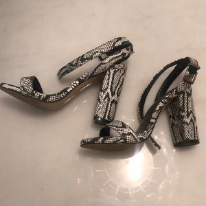 Faux Snake Heels